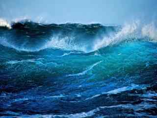 壮观的蓝色大海动态屏保