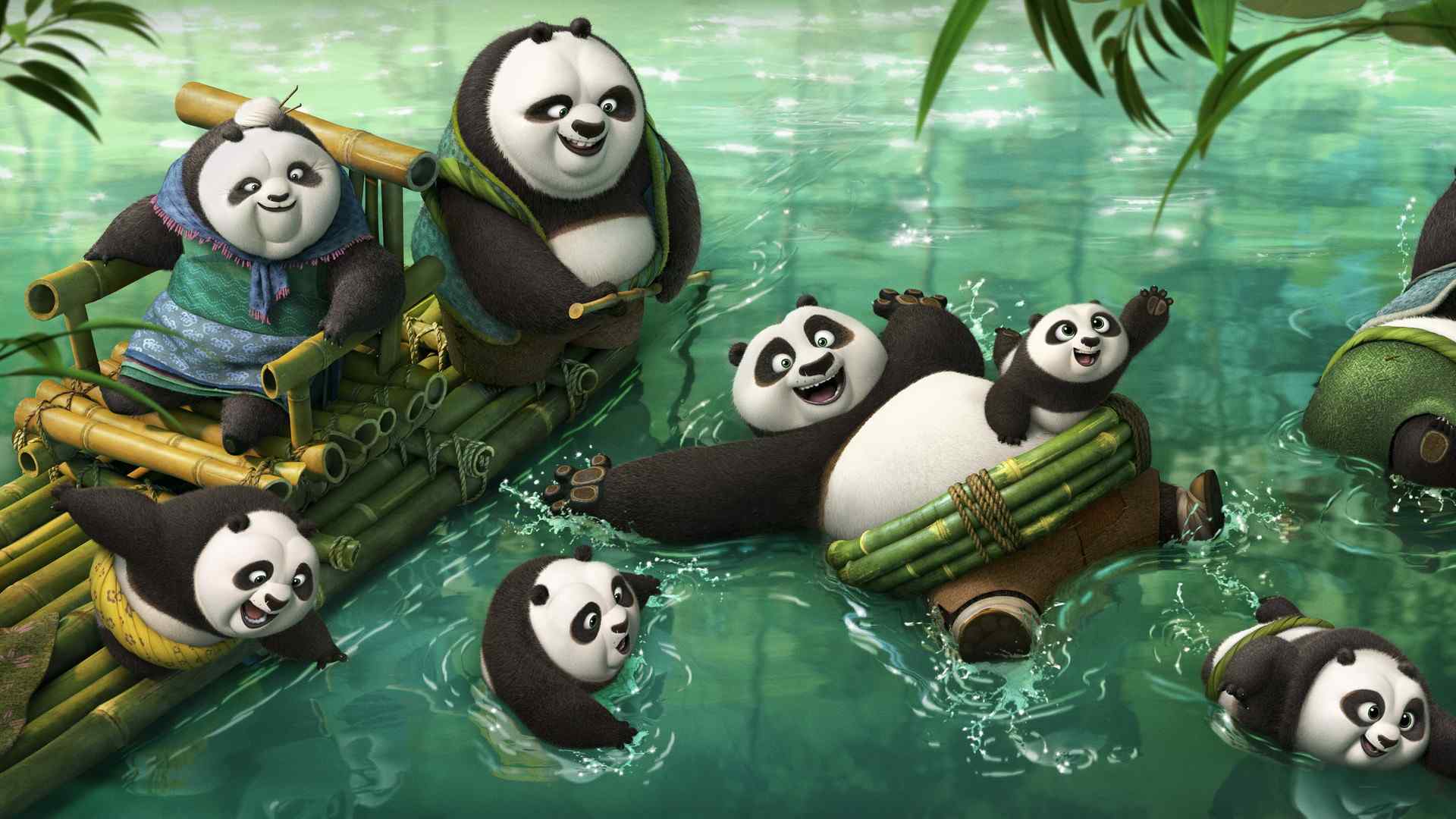 《功夫熊猫3》海报高清桌面壁纸