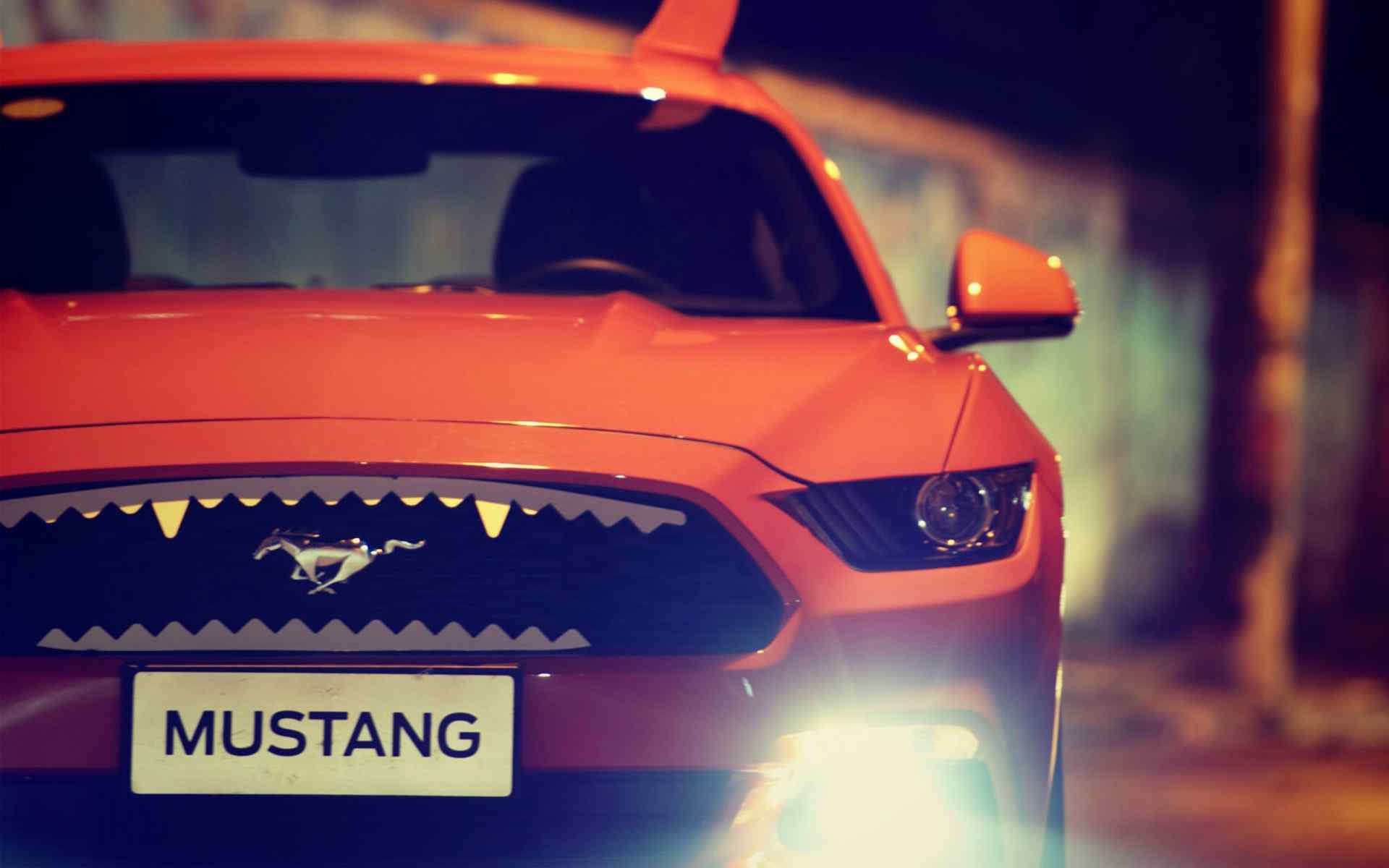 酷炫福特野马Mustang万圣节改装高清汽车壁纸图片下载