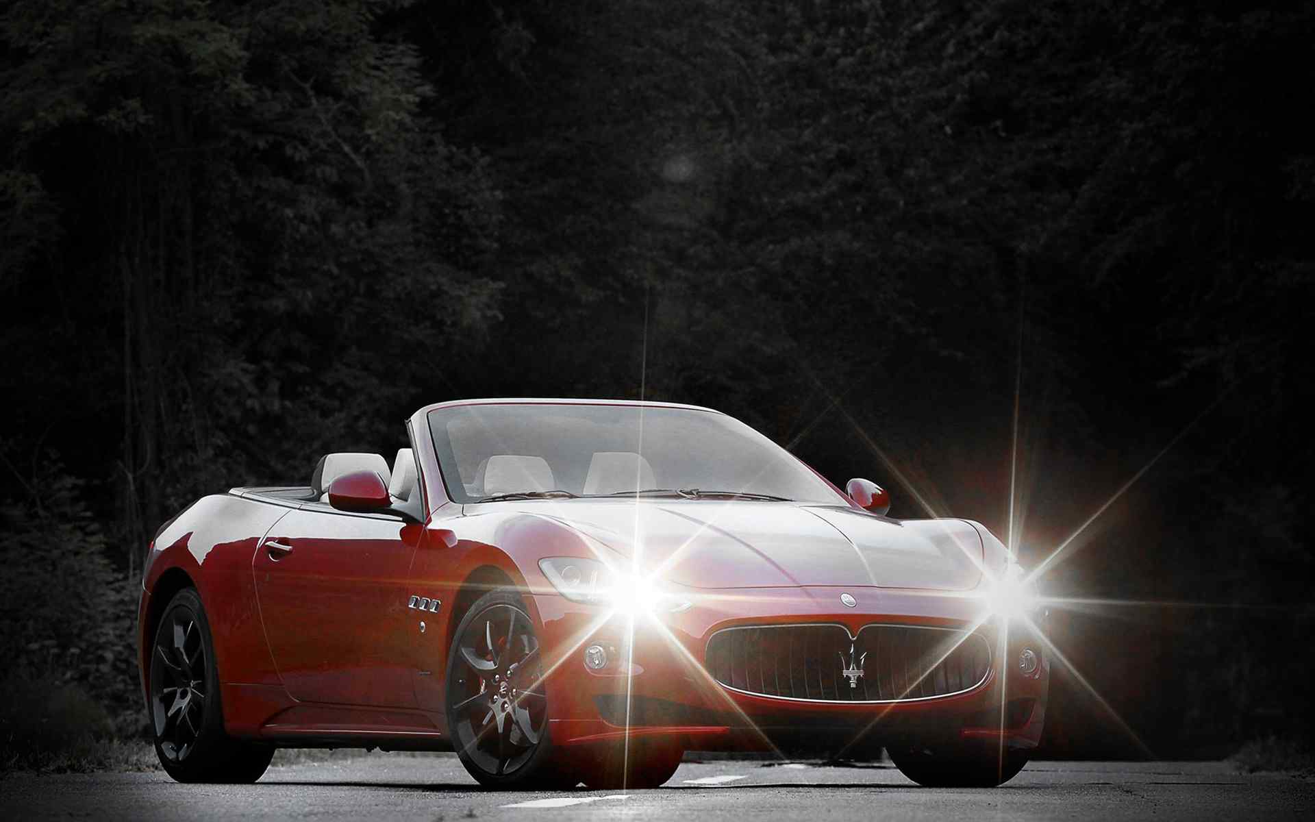 玛莎拉蒂Maserati炫酷红色超跑高清桌面壁纸