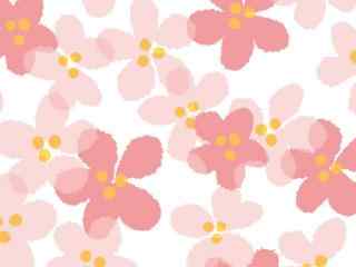 粉色小花平铺图片