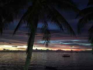 菲律宾长滩岛阴天风景壁纸