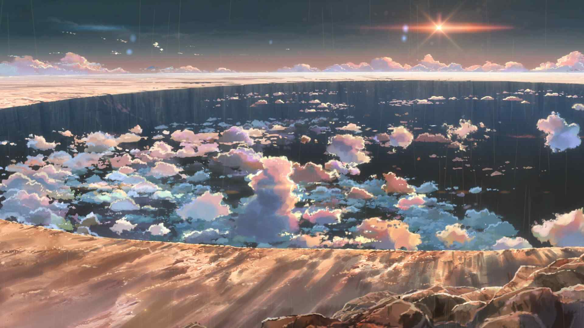 动漫《追逐繁星的孩子》唯美天空背景图片集