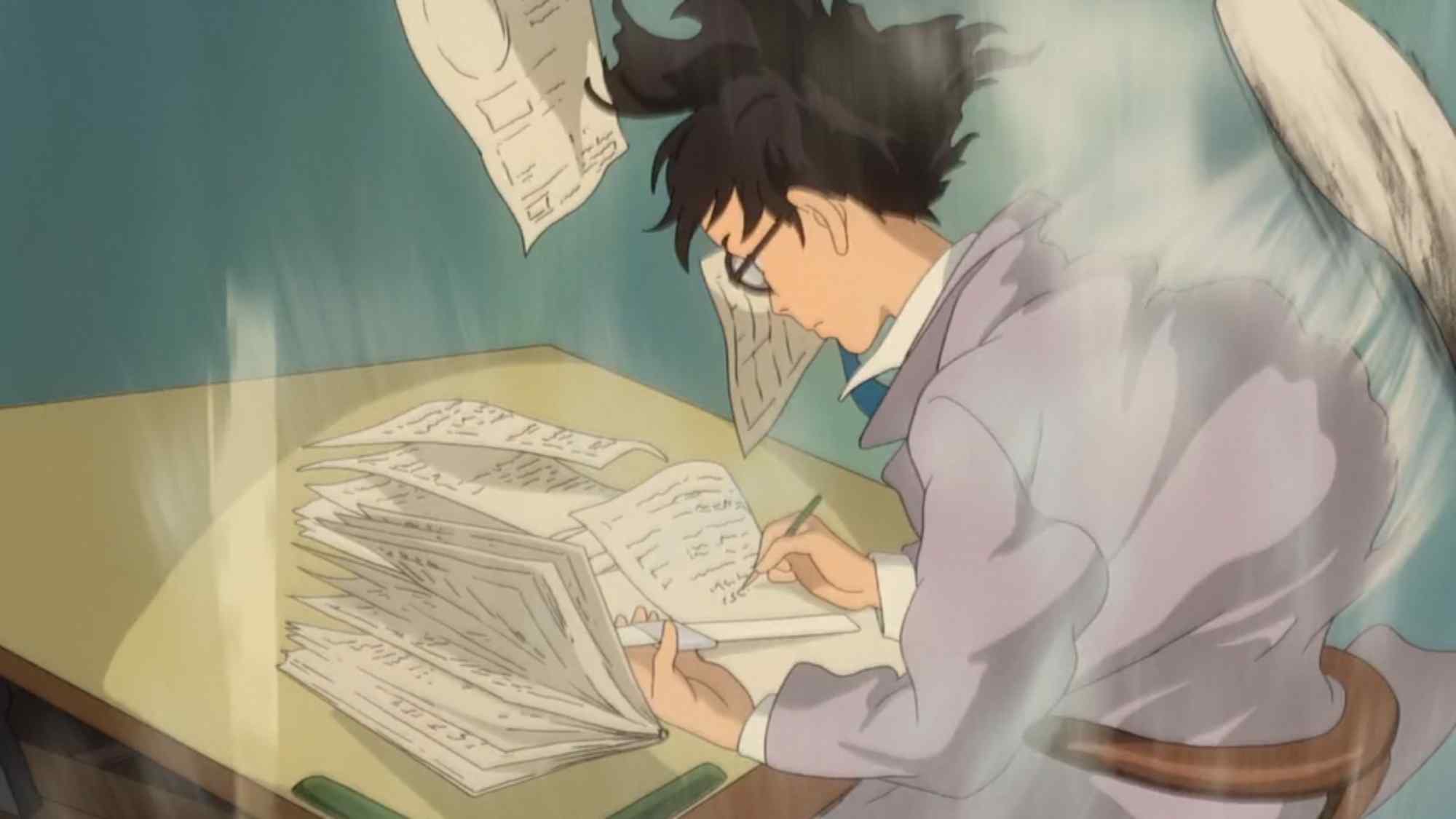 宫崎骏动漫《起风了》男主人物桌面壁纸