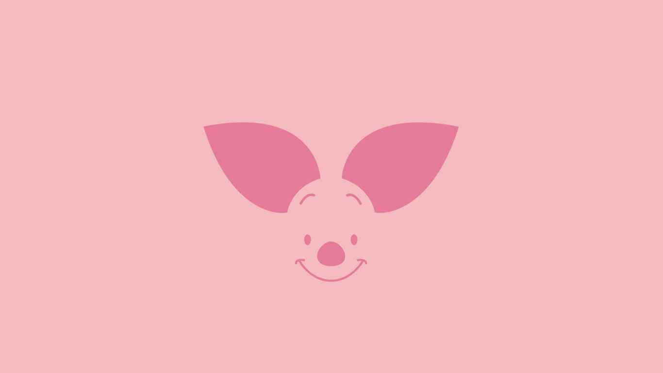 可爱小猪超萌粉色美图高清桌面壁纸