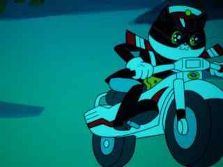 黑猫警长帅气摩托