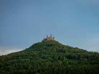 最童话的城堡之德国霍亨索伦城堡远景