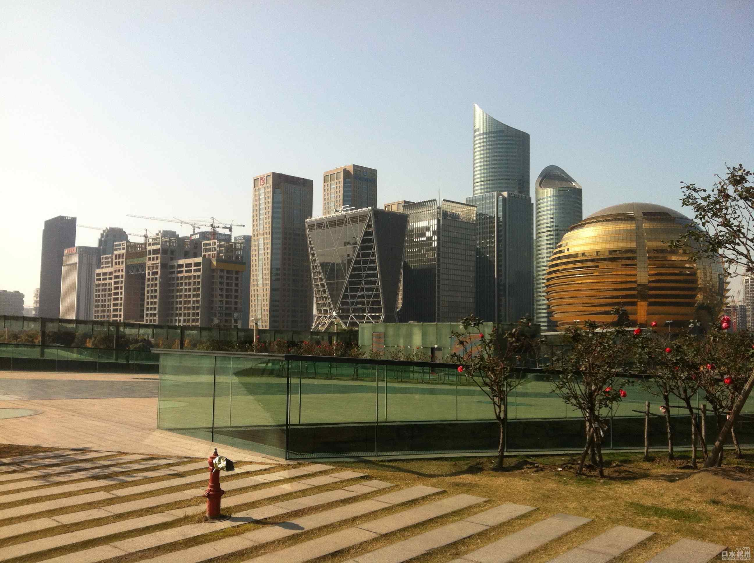 杭州建筑风景之钱江新城CBD国际会议中心高清桌面壁纸