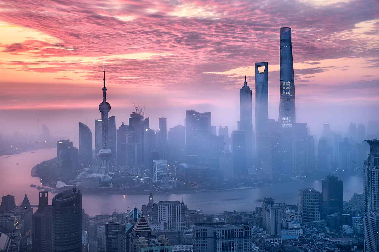上海中心,上海金融中心,上海金茂大厦,东方明珠塔