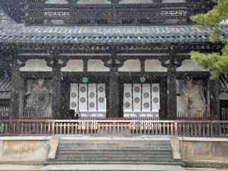 奈良古寺法隆寺唯美桌面壁纸