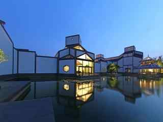 蘇州博物館夜景桌