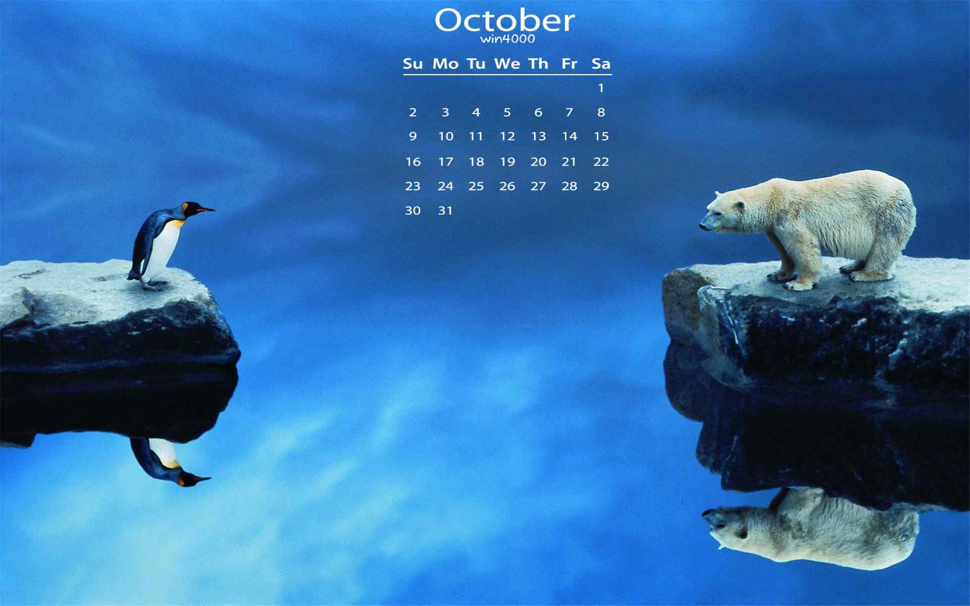 2016年10月日历精选创意艺术摄影高清电脑桌面壁纸