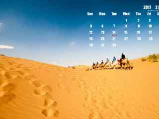 2017年2月日历壁纸之宁夏沙漠风景