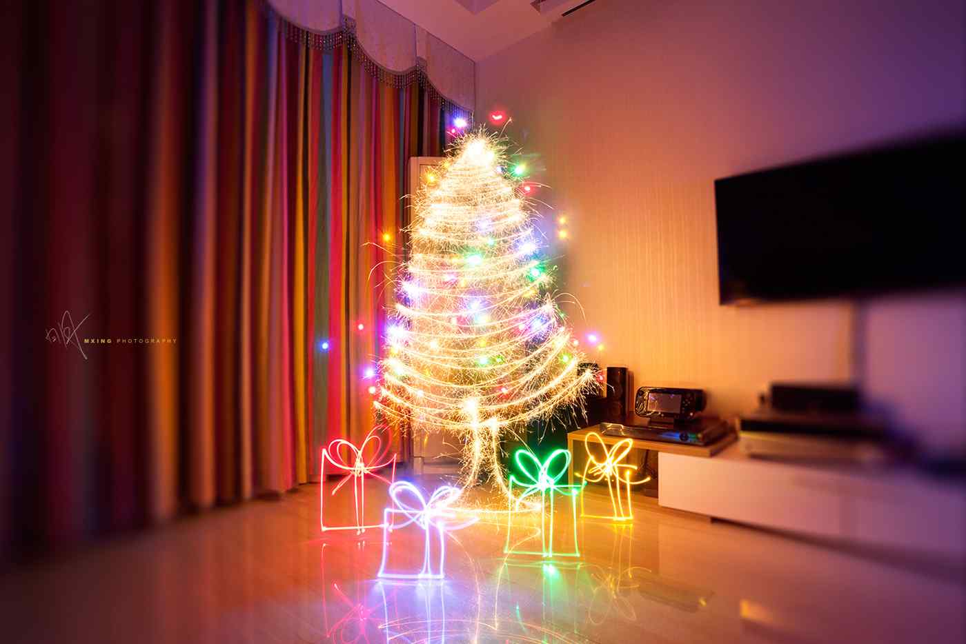创意圣诞树唯美图片高清桌面壁纸
