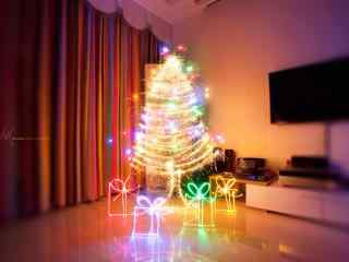创意圣诞树唯美图片高清桌面壁纸