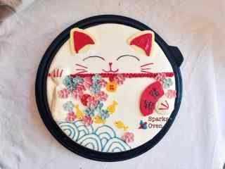 招财猫创意蛋糕图片高清桌面壁纸