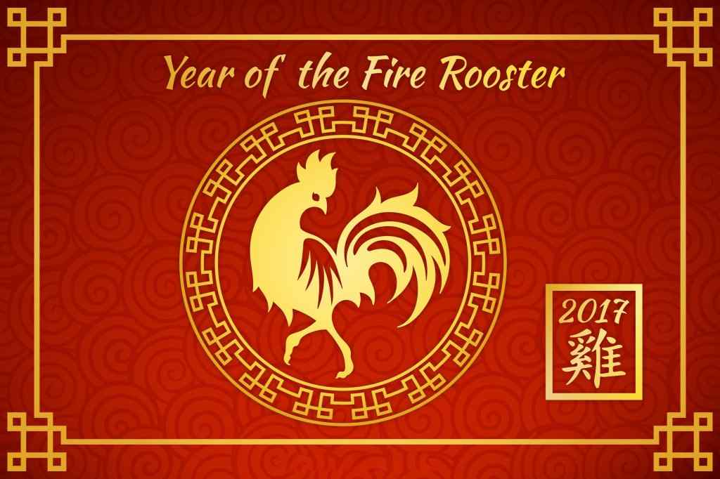 2017新年-红色喜庆的鸡年图片