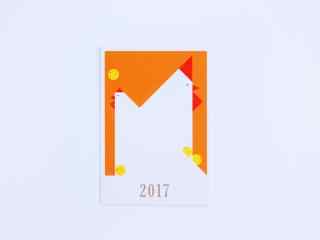 2017自制小鸡图案新年电子贺卡素材