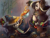 魔兽世界熊猫人之谜搞笑吃面高清壁纸
