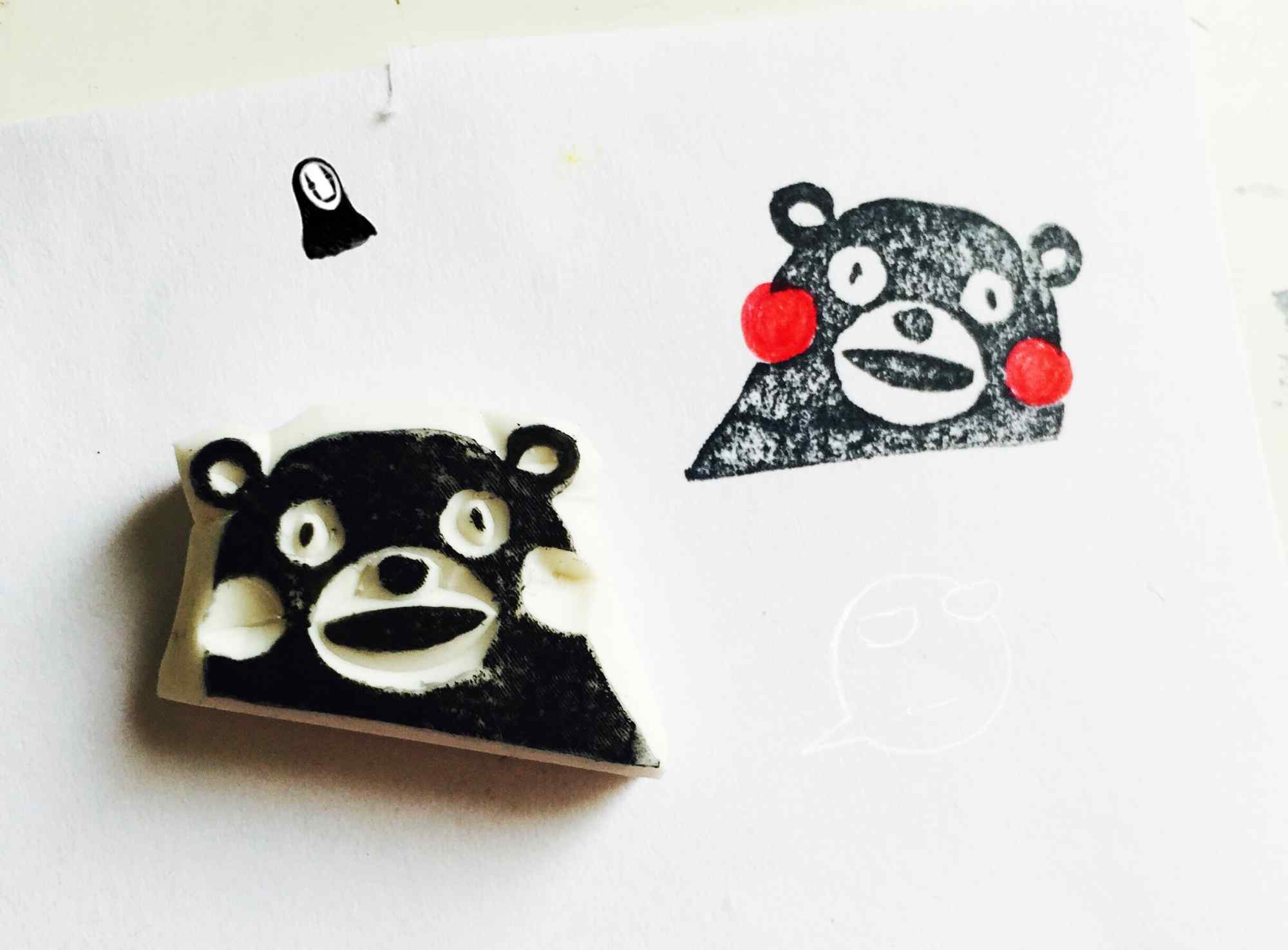 自制熊本熊橡皮擦可爱图片桌面壁纸