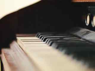 复古钢琴黑白键图
