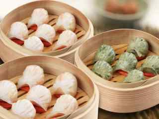 香港特色美食之水晶虾饺高清壁纸下载