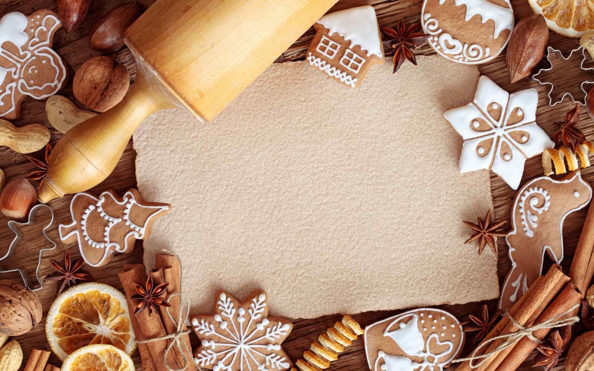 饼干创意花式饼干造型桌面壁纸