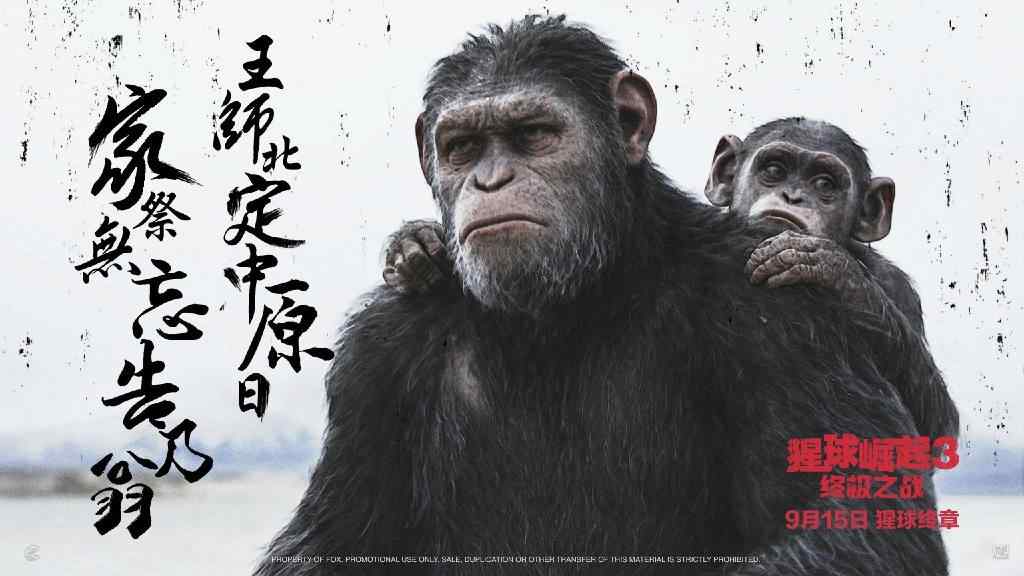 电影猩球崛起3终极之战海报图片