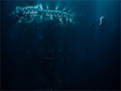 电影巨齿鲨巨型深