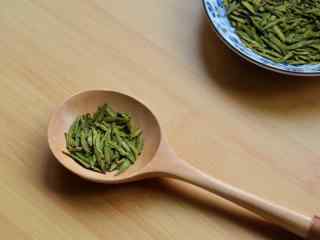 茶文化—小清新西湖龙井绿茶桌面壁纸