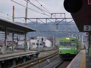奈良火车日系唯美