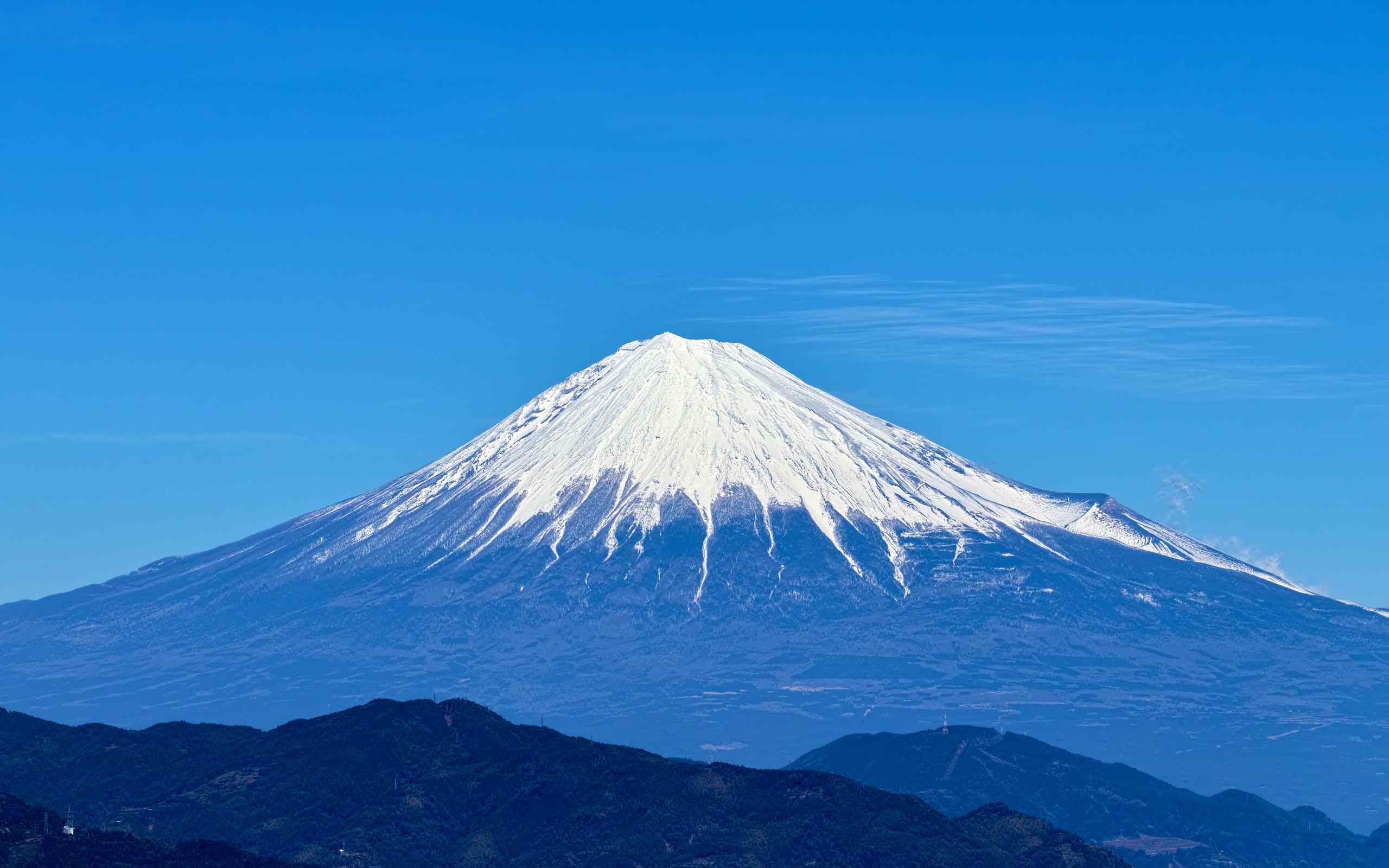 日本富士山雄伟风光高清桌面壁纸