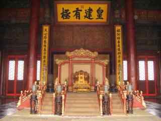 北京故宫内景桌面