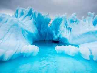 南极冰川风景摄影图片桌面壁纸