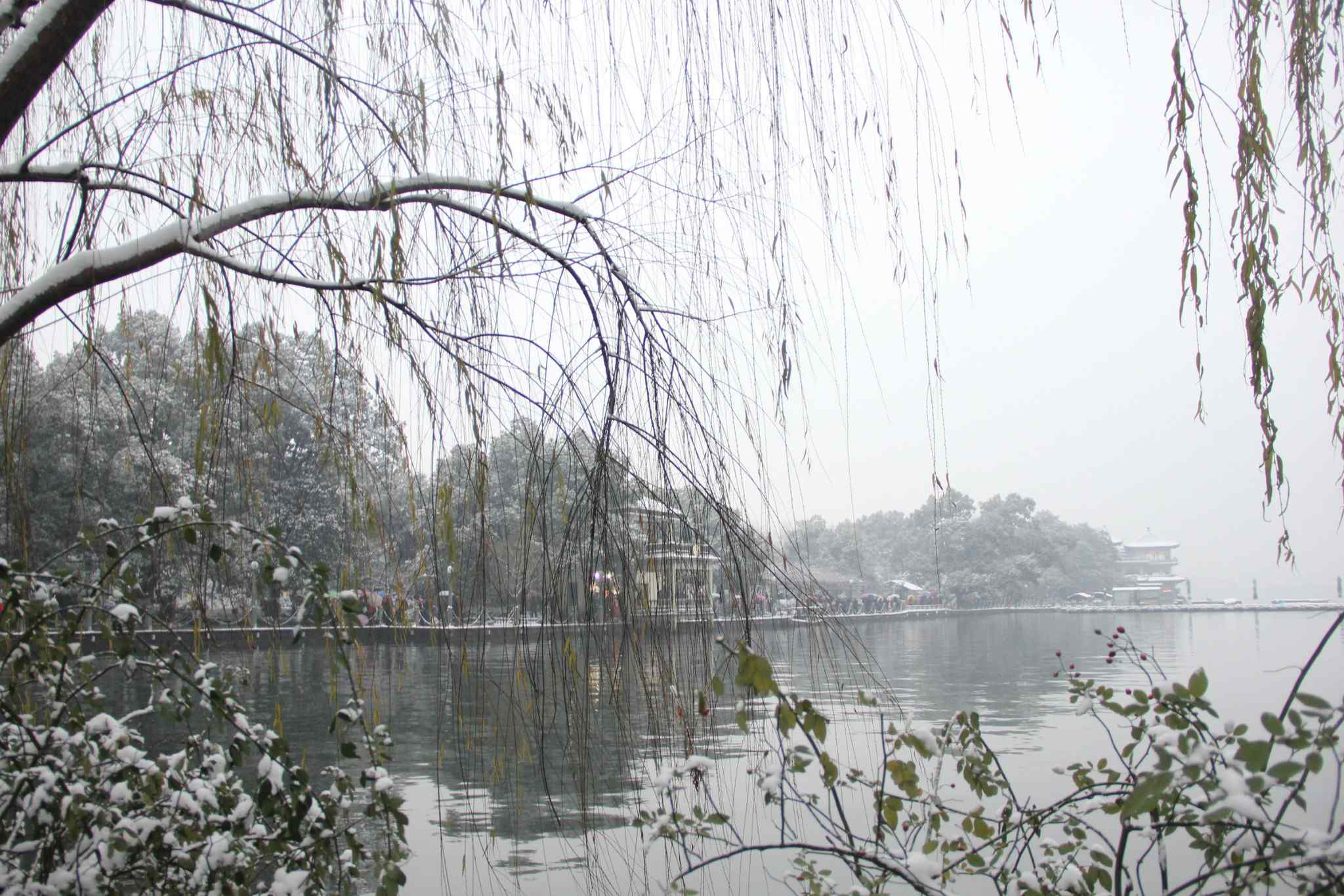 杭州最美西湖十景之断桥残雪风景壁纸