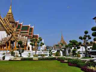 泰国风景之著名景点大皇宫桌面壁纸