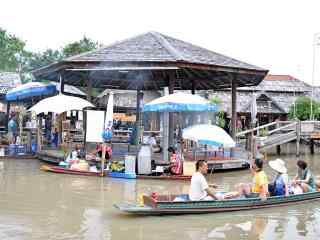 泰国著名水上市场