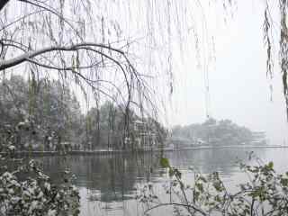 杭州最美西湖十景之断桥残雪风景壁纸
