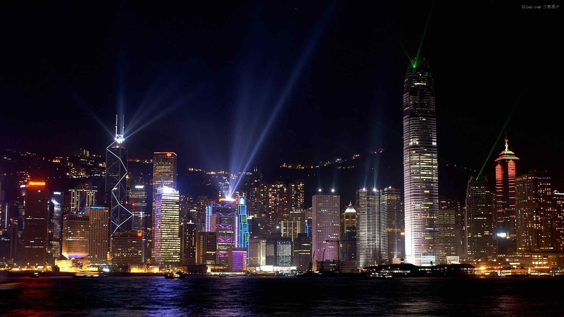 香港维多利亚港夜景桌面壁纸第三辑