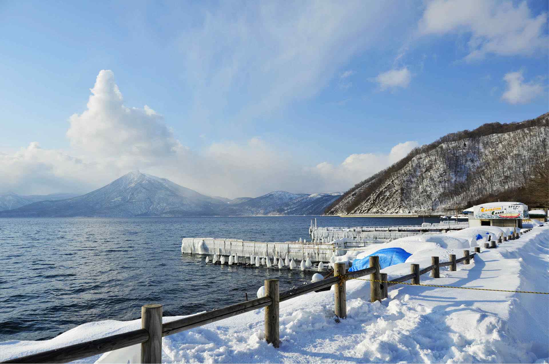 雪国北海道唯美雪景桌面壁纸7