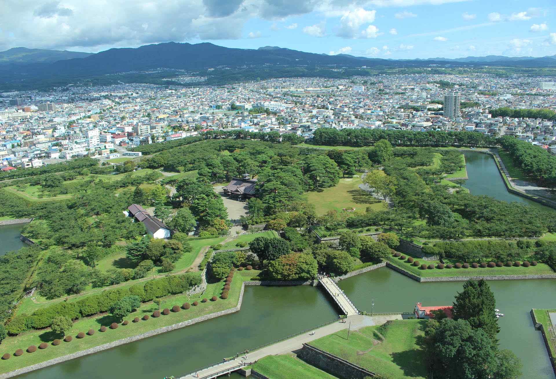 函馆花园俯瞰北海道风光桌面壁纸