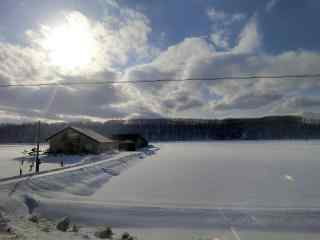 雪国北海道唯美雪景桌面壁纸12