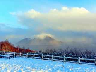 雪国北海道唯美雪景桌面壁纸5
