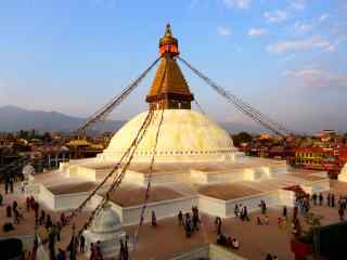 尼泊尔宗庙人文建筑高清风景壁纸