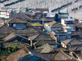 福建霞浦美丽的村庄摄影桌面壁纸