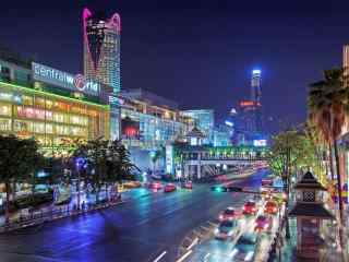 曼谷唯美夜景城市