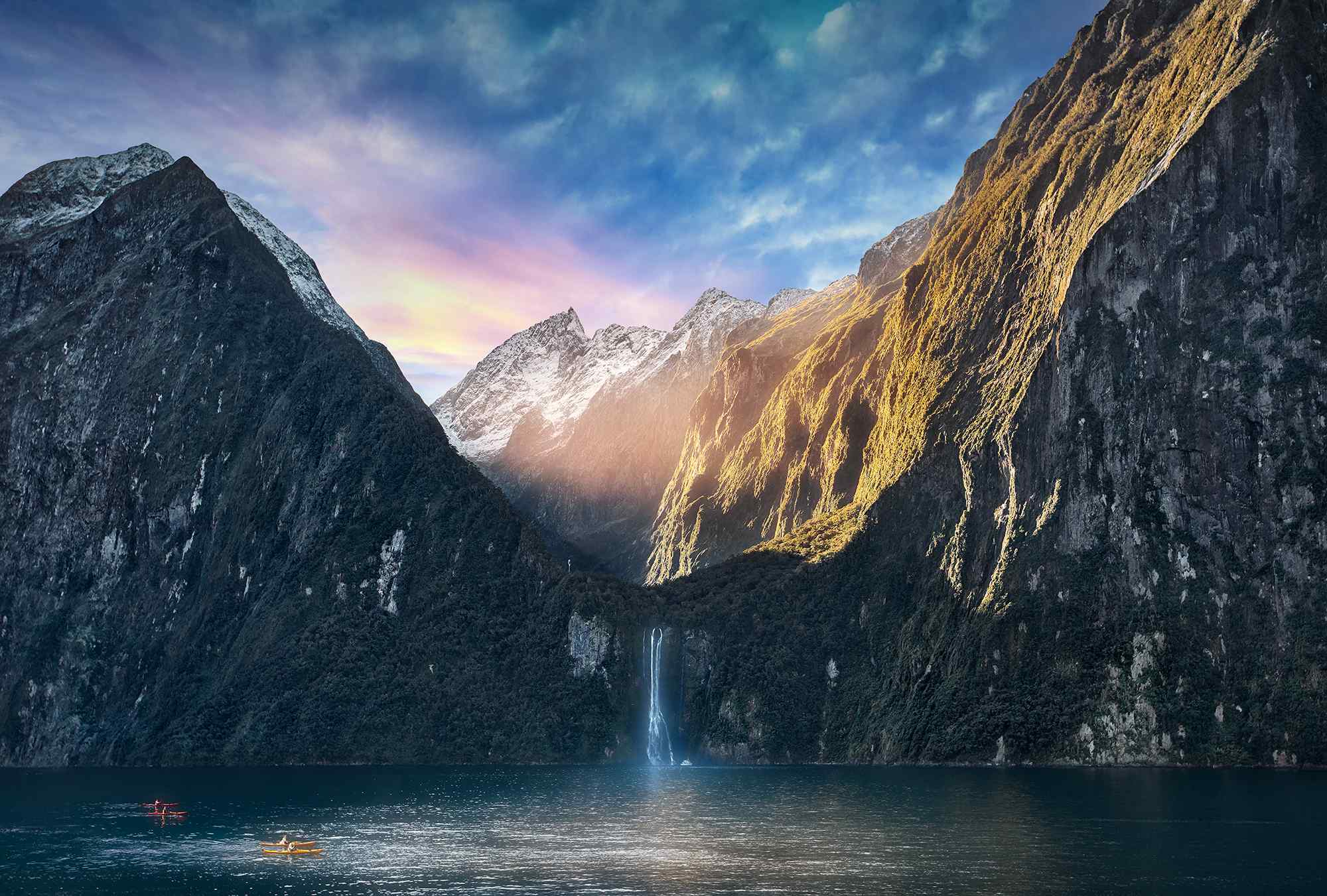 新西兰唯美的米尔福德峡湾风景壁纸