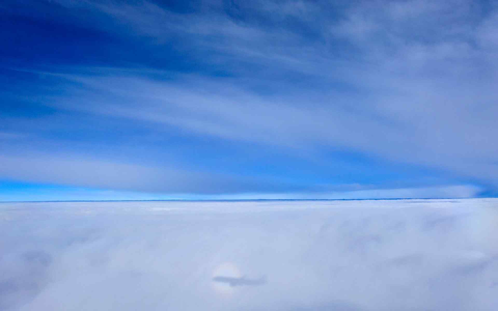 蓝天白云漫步云端唯美风景壁纸