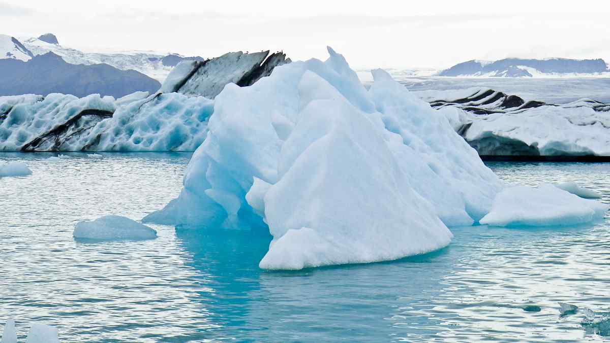 冰岛清新冰川自然风光桌面壁纸