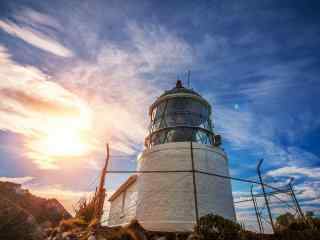 唯美新西兰的Nugget Point灯塔风景壁纸